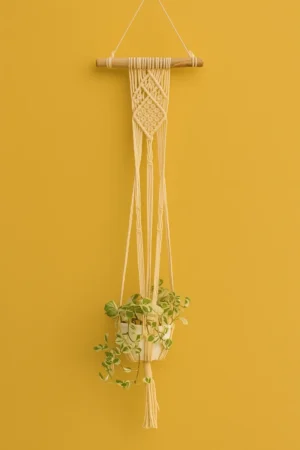 Wooden Dowel Pot Hanger